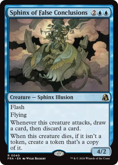 2026 Magic: The Gathering: Reality Fracture (FRA) - Sphinx of False Conclusions (#40, Rare) (, Near Mint)
