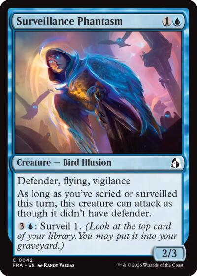 2026 Magic: The Gathering: Reality Fracture (FRA) - Surveillance Phantasm (#42, Common) (, Near Mint)