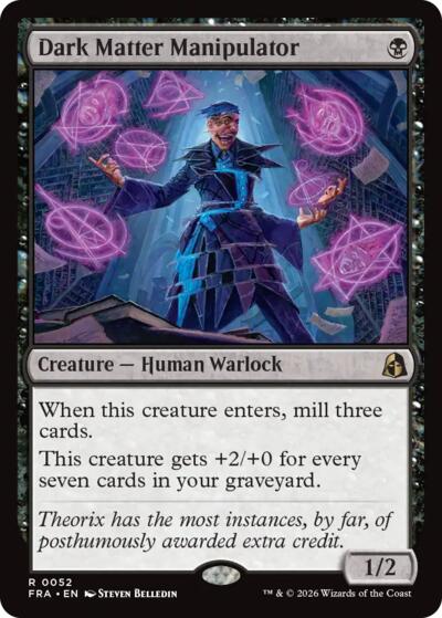 2026 Magic: The Gathering: Reality Fracture (FRA) - Dark Matter Manipulator (#52, Rare) (, Near Mint)
