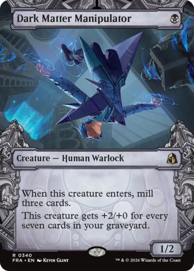 2026 Magic: The Gathering: Reality Fracture (FRA) - Dark Matter Manipulator Showcase (#340, Rare) (Foil, Near Mint)