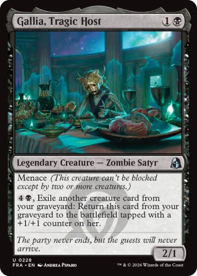 2026 Magic: The Gathering: Reality Fracture (FRA) - Gallia Tragic Host (#228, Uncommon) (, Near Mint)