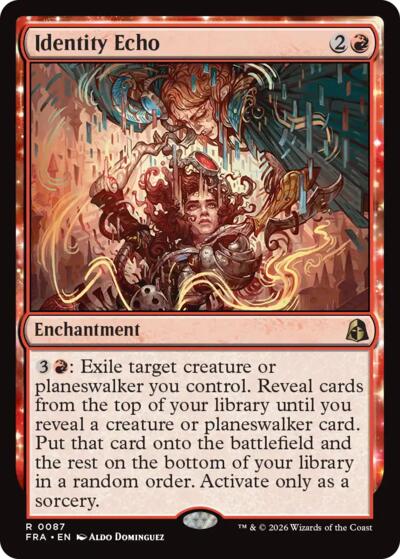 2026 Magic: The Gathering: Reality Fracture (FRA) - Identity Echo (#87, Rare) (, Near Mint)
