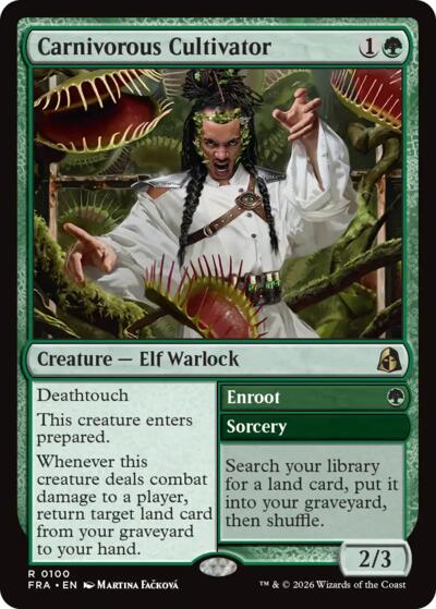 2026 Magic: The Gathering: Reality Fracture (FRA) - Carnivorous Cultivator (#100, Rare) (, Near Mint)