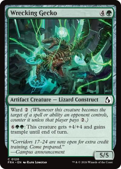 2026 Magic: The Gathering: Reality Fracture (FRA) - Wrecking Gecko (#120, Common) (, Near Mint)