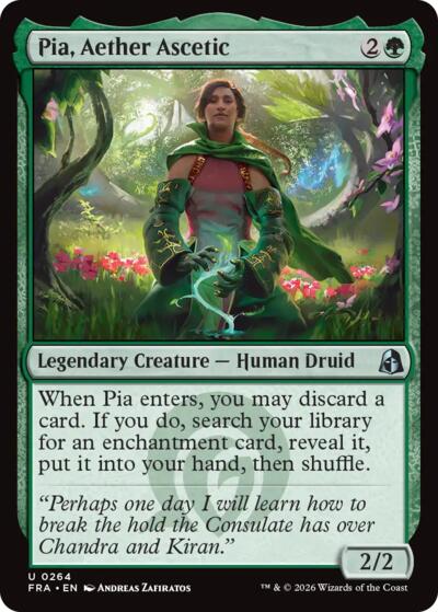 2026 Magic: The Gathering: Reality Fracture (FRA) - Pia Aether Ascetic (#264, Uncommon) (, Near Mint)