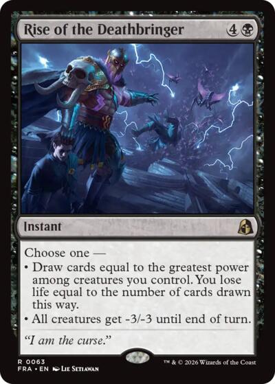 2026 Magic: The Gathering: Reality Fracture (FRA) - Rise of the Deathbringer (#63, Rare) (, Near Mint)