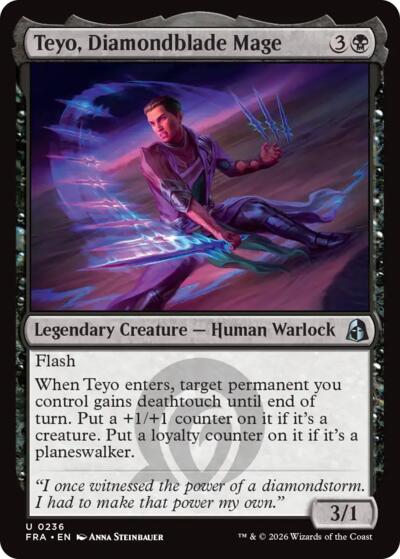 2026 Magic: The Gathering: Reality Fracture (FRA) - Teyo Diamondblade Mage (#236, Uncommon) (, Near Mint)