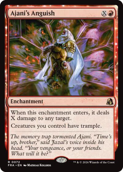 2026 Magic: The Gathering: Reality Fracture (FRA) - Ajanis Anguish (#72, Rare) (, Near Mint)