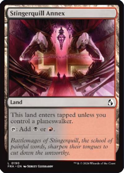 2026 Magic: The Gathering: Reality Fracture (FRA) - Stingerquill Annex (#190, Land) (, Near Mint)