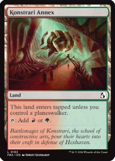 2026 Magic: The Gathering: Reality Fracture (FRA) - Konstrari Annex (#183, Land) (, Near Mint)