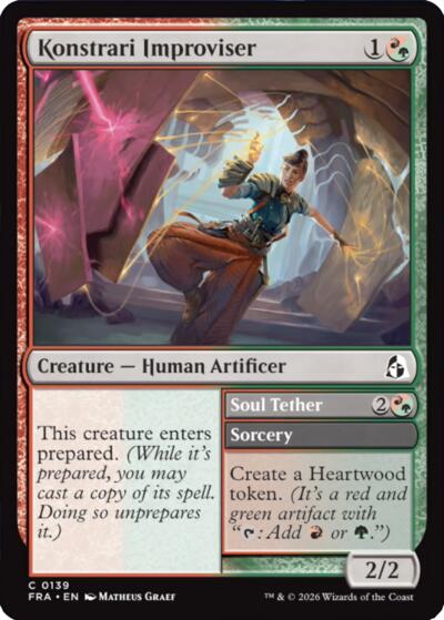 2026 Magic: The Gathering: Reality Fracture (FRA) - Konstrari Improviser (#139, Common) (, Near Mint)