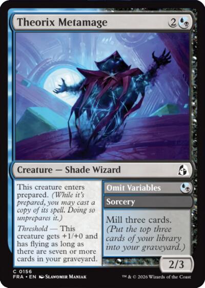 2026 Magic: The Gathering: Reality Fracture (FRA) - Theorix Metamage (#156, Common) (, Near Mint)