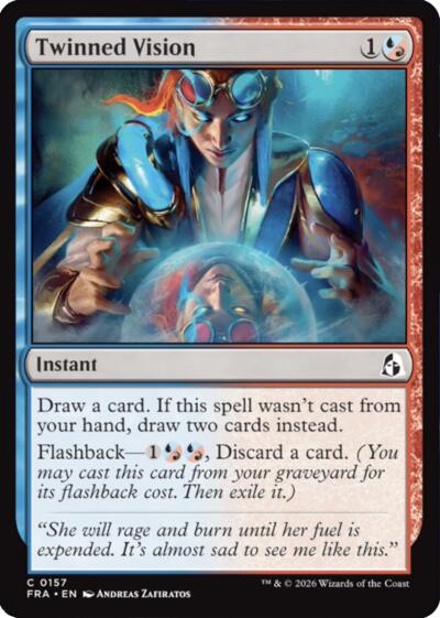 2026 Magic: The Gathering: Reality Fracture (FRA) - Twinned Vision (#157, Common)