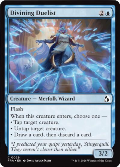 2026 Magic: The Gathering: Reality Fracture (FRA) - Divining Duelist (#29, Common) (, Near Mint)
