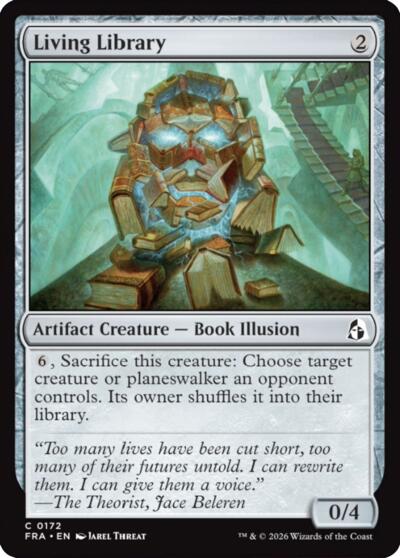 2026 Magic: The Gathering: Reality Fracture (FRA) - Living Library (#172, Common)