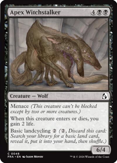 2026 Magic: The Gathering: Reality Fracture (FRA) - Apex Witchstalker (#48, Common)