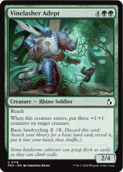 2026 Magic: The Gathering: Reality Fracture (FRA) - Vinelasher Adept (#119, Common) (, Near Mint)