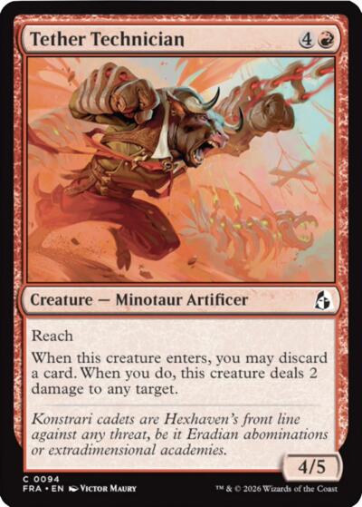2026 Magic: The Gathering: Reality Fracture (FRA) - Tether Technician (#94, Common) (, Near Mint)