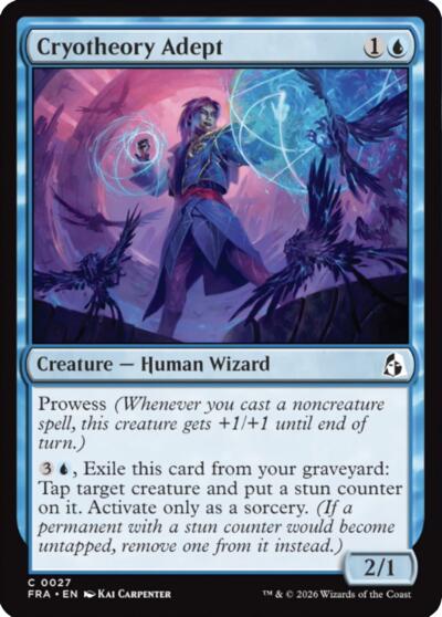 2026 Magic: The Gathering: Reality Fracture (FRA) - Cryotheory Adept (#27, Common) (, Near Mint)