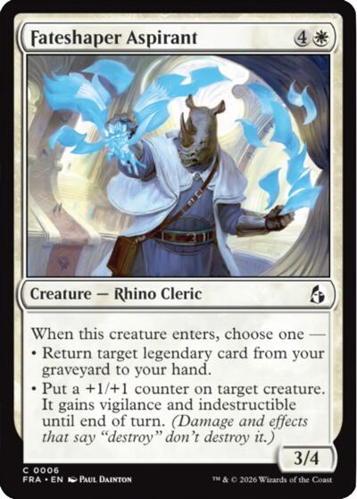2026 Magic: The Gathering: Reality Fracture (FRA) - Fateshaper Aspirant (#6, Common) (, Near Mint)