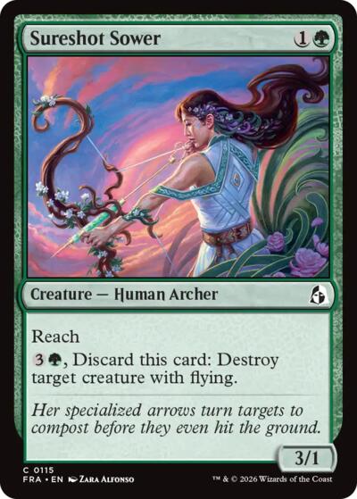 2026 Magic: The Gathering: Reality Fracture (FRA) - Sureshot Sower (#115, Common) (, Near Mint)