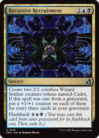 2026 Magic: The Gathering: Reality Fracture (FRA) - Recursive Recruitment (#147, Uncommon) (, Near Mint)