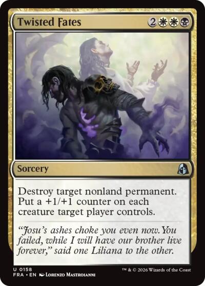 2026 Magic: The Gathering: Reality Fracture (FRA) - Twisted Fates (#158, Uncommon)