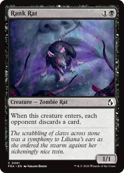 2026 Magic: The Gathering: Reality Fracture (FRA) - Rank Rat (#61, Common) (, Near Mint)
