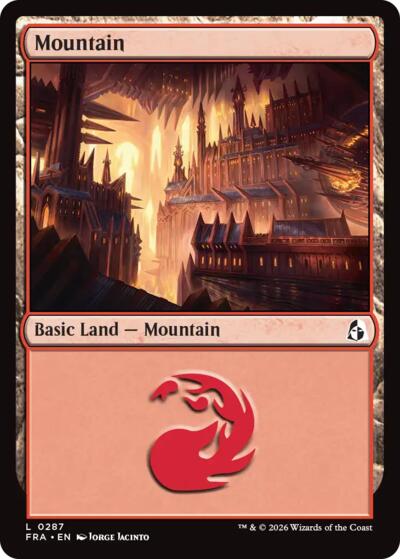 2026 Magic: The Gathering: Reality Fracture (FRA) - Mountain 0287 (#287, Land) (, Near Mint)