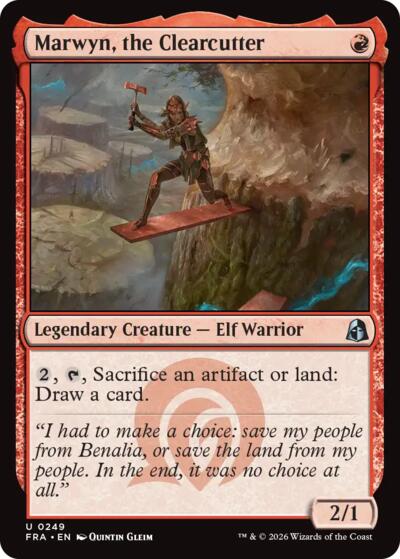 2026 Magic: The Gathering: Reality Fracture (FRA) - Marwyn the Clearcutter (#249, Uncommon) (, Near Mint)