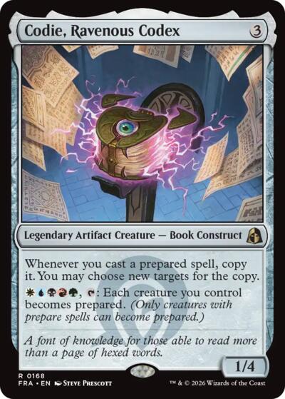 2026 Magic: The Gathering: Reality Fracture (FRA) - Codie Ravenous Codex (#168, Rare) (, Near Mint)