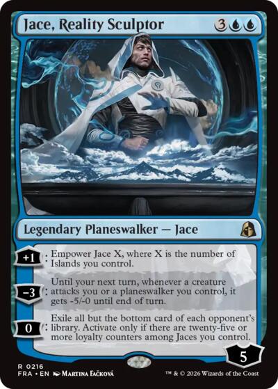 2026 Magic: The Gathering: Reality Fracture (FRA) - Jace Reality Sculptor (#216, Rare) (, Near Mint)