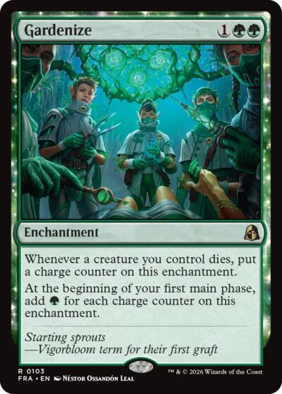 2026 Magic: The Gathering: Reality Fracture (FRA) - Gardenize (#103, Rare) (, Near Mint)
