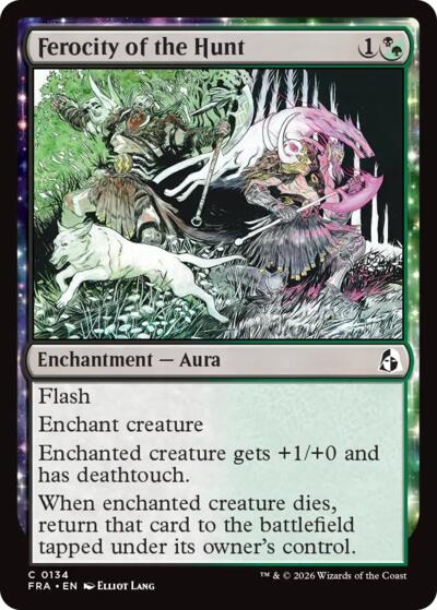2026 Magic: The Gathering: Reality Fracture (FRA) - Ferocity of the Hunt (#134, Common) (, Near Mint)