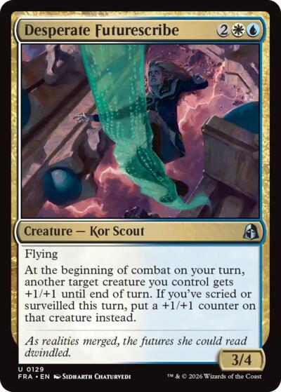 2026 Magic: The Gathering: Reality Fracture (FRA) - Desperate Futurescribe (#129, Uncommon) (, Near Mint)