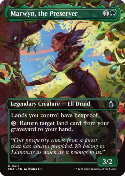 2026 Magic: The Gathering: Reality Fracture (FRA) - Marwyn the Preserver Borderless (#315, Uncommon) (, Near Mint)