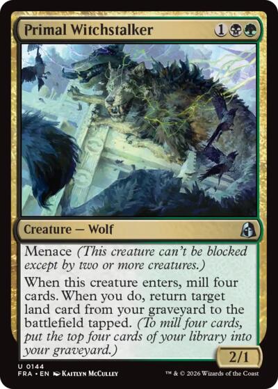 2026 Magic: The Gathering: Reality Fracture (FRA) - Primal Witchstalker (#144, Uncommon) (, Near Mint)