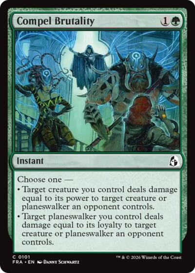 2026 Magic: The Gathering: Reality Fracture (FRA) - Compel Brutality (#101, Common) (, Near Mint)