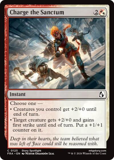 2026 Magic: The Gathering: Reality Fracture (FRA) - Charge the Sanctum (#125, Common) (, Near Mint)