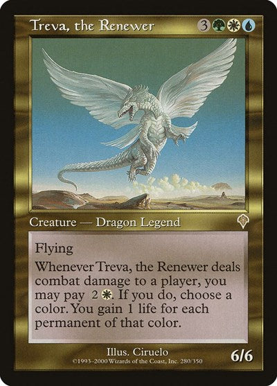 2000 Magic: The Gathering: Invasion (INV) - Treva the Renewer (#280, Rare) (, Lightly Played)