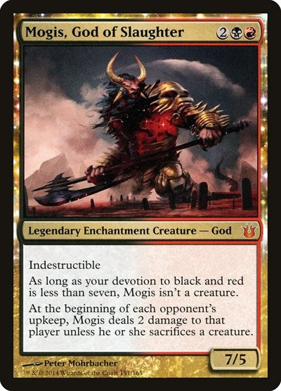 2014 Magic: The Gathering: Born of the Gods (BNG) - Mogis God of Slaughter (#151, Mythic Rare) (, Lightly Played)