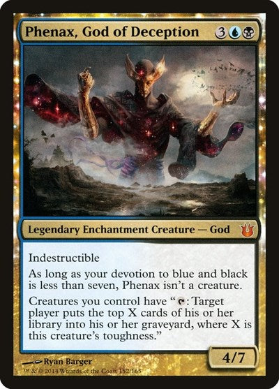 2014 Magic: The Gathering: Born of the Gods (BNG) - Phenax God of Deception (#152, Mythic Rare) (, Lightly Played)