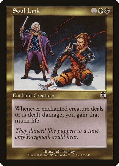 2001 Magic: The Gathering: Apocalypse (APC) - Soul Link (#120, Common) (, Moderately Played)