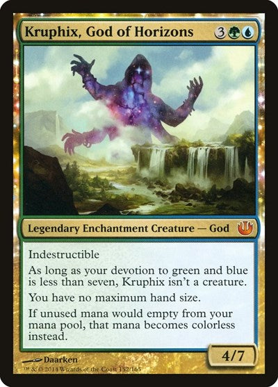 2014 Magic: The Gathering: Journey Into Nyx (JOU) - Kruphix God of Horizons (#152, Mythic Rare) (, Lightly Played)