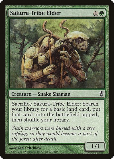 2014 Magic: The Gathering: Conspiracy (CNS) - Sakura Tribe Elder (#177, Common) (, Lightly Played)