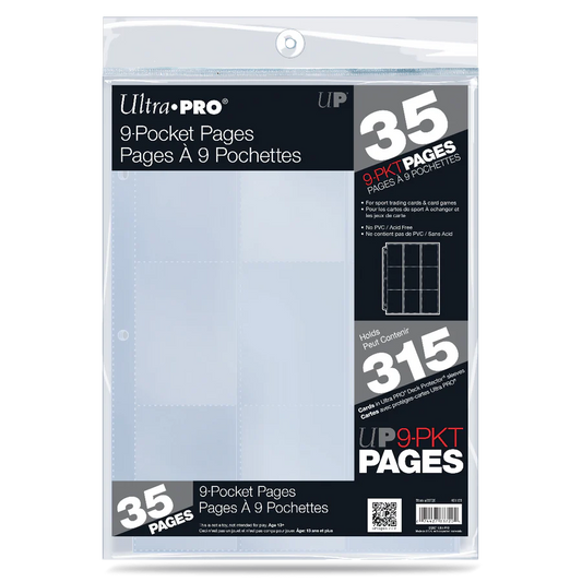 9-Pocket Page for Standard Size Cards (35ct)