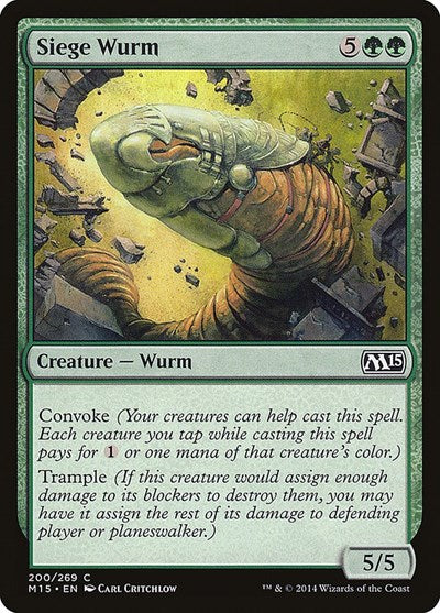 2014 Magic: The Gathering: Magic 2015 (M15) (M15) - Siege Wurm (#200, Common) (, Lightly Played)