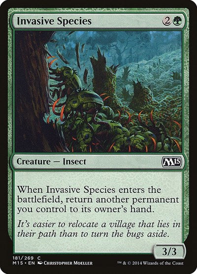 2014 Magic: The Gathering: Magic 2015 (M15) (M15) - Invasive Species (#181, Common) (, Moderately Played)