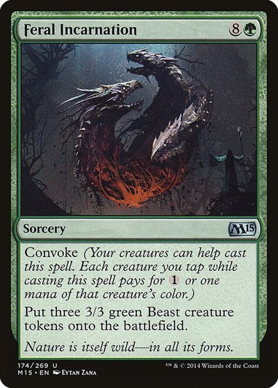 2014 Magic: The Gathering: Magic 2015 (M15) (M15) - Feral Incarnation (#174, Uncommon) (, Lightly Played)