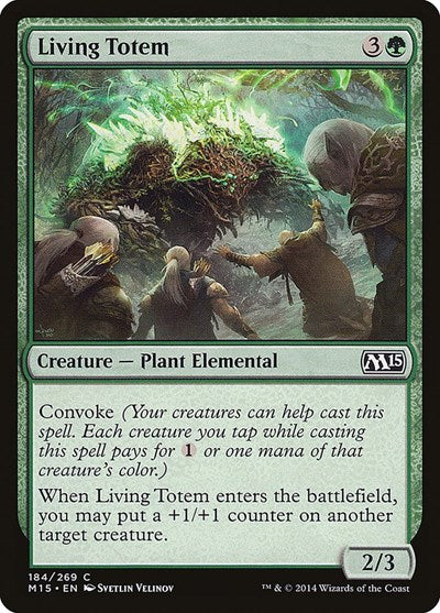 2014 Magic: The Gathering: Magic 2015 (M15) (M15) - Living Totem (#184, Common) (, Lightly Played)